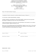Form Articles Of Dissolution Llc - Ne Secretary Of State