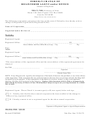 Foreign Change Of Registered Agent And/or Office - Nebraska Secretary Of State