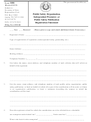 Public Safety Organization Independent Promoter Public Safety Publication Registration Statement - Texas Secretary Of State