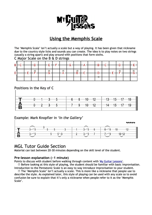 Using The Memphis Scale Printable pdf