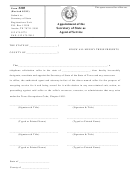 Form 3205 - Appointment Of The Secretary Of State As Agent Of Service - Texas Secretary Of State