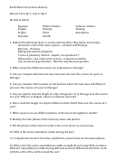 Earth Moon Sun Science Review Worksheet