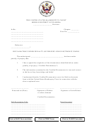 Declaration Under Penalty Of Perjury For Electronic Filing