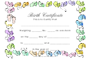 Birth Certificate Template - Boots