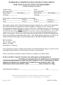 Alpine School District Worker's Compensation Instruction Sheet For Non-paid Student Internships