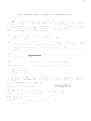 College Student Alcohol Use Questionnaire Template