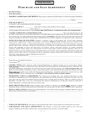 Purchase And Sale Agreement Template