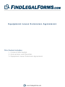 Equipment Lease Extension Agreement