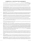 Commercial Construction Agreement Printable pdf
