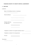 Fillable Virginia Month To Month Rental Agreement Template Printable pdf