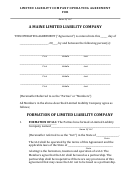 Limited Liability Company Operating Agreement