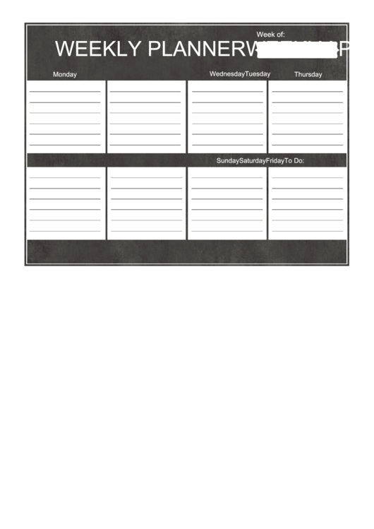 Weekly Planner Printable pdf
