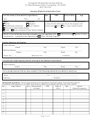Youngstown Metropolitan Housing Authority Housing Eligibility Application Form