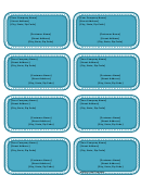 Mailing Label Template 8 Per Page