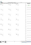 Fractions Relative To Half Worksheet With Answer Key