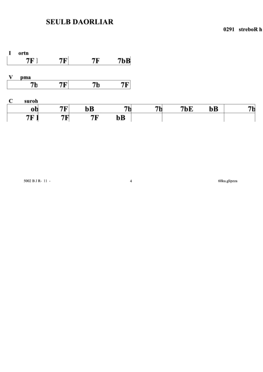 Railroad Blues Jazz Chord Chart Printable pdf