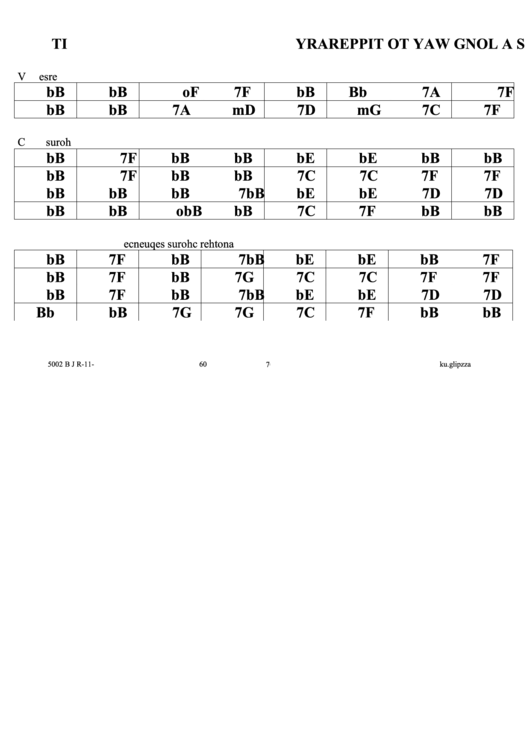 Its A Long Way To Tipperary Jazz Chord Chart Printable pdf