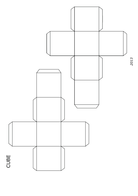 Cube Template Printable pdf