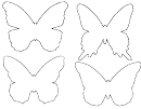 Blank Butterfly Templates