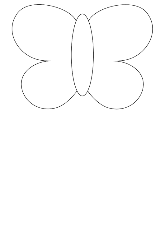 Butterfly Coloring Sheet Printable pdf