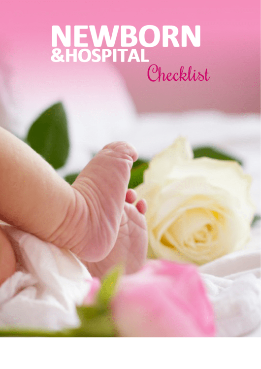Newborn Hospital Checklist Printable pdf