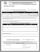 High School Transcript Request Form
