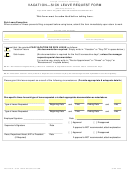 Sick Leave Request Form