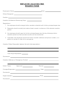 Employee Vacation Time Request Form