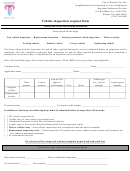 Vehicle Inspection Request Form