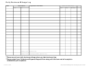 Daily Business Mileage Log Sheet