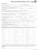Form 10 - 0804: Dental And Medical History Form