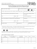 Criminal Background Check Request Form - Public Health Division, Oregon Medical Marijuana Program