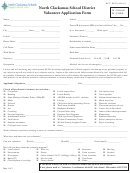 Volunteer Application Printable pdf