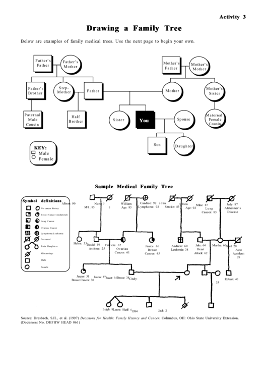 Drawing A Family Tree - Instructions Printable pdf