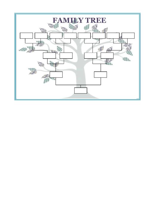 Blank Family Tree Template Printable pdf