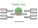 3 Generation Family Tree Template (green Tree)