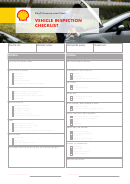 Shell Commercial Fleet Vehicle Inspection Checklist Template