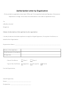 Authorization Letter Template By Organization