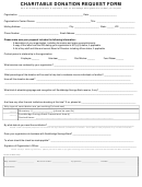 Charitable Donation Request Form Printable pdf