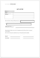 Gift Letter Template - Gifted Funds