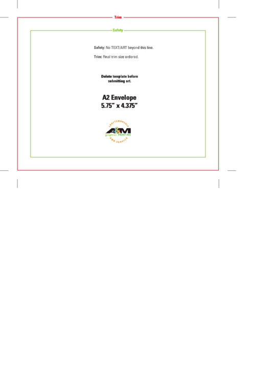 A2 Envelope Template Printable pdf