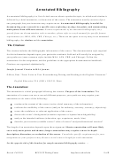 Annotated Bibliography (mla) Template
