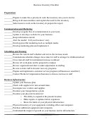 Business Inventory Checklist