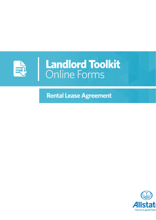 Residential Rental Lease Agreement Template Printable pdf