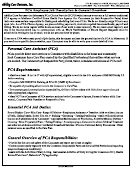 Pca Employee Job Description And General Overview
