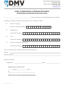 Letter Of Authorization To Release Information - Nevada Department Of Motor Vehicles