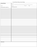 Cornell Note Taking Journal Page Template