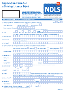 Form D401 - Application Form For A Driving Licence