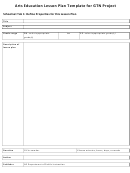 Arts Education Lesson Plan Template For Gtn Project