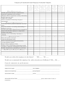 Temporary/transitional/casual Employee Evaluation Template